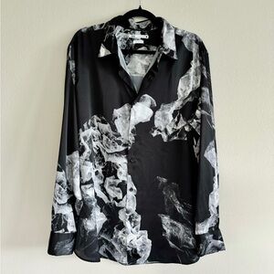 Men’s Zara Satin collared shirt
